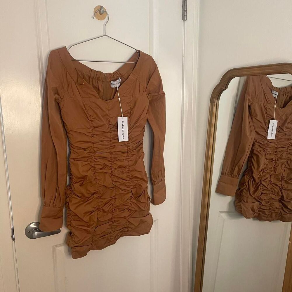 Finders Keepers Tan and Brown Dress - Picture 8 of 8